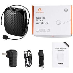 Voice Amplifier, Loud Speaker, USB/ Micro-SD by ZOWEETEK ZW-Z258